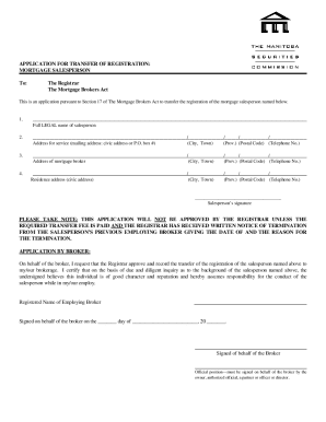 The Mortgage Brokers Act, CCSM c. M210