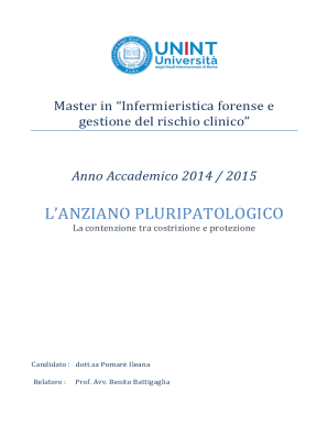 Master in Infermieristica forense e