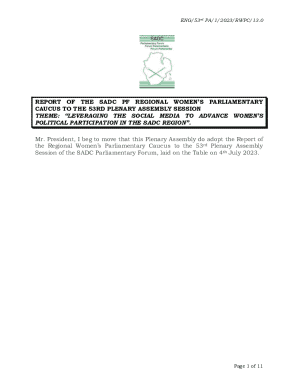 Report of the 54th Plenary Assembly Hosted by the ...