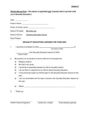 Opt-In &amp; Opt-Out Forms