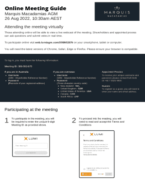 Marquis Macadamias AGM