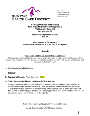 Zoom - Invite information is at the End of the Agenda