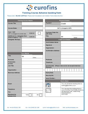 UK Forms - Eurofins Scientific