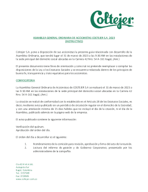 ASAMBLEA GENERAL ORDINARIA DE ACCIONISTAS ...