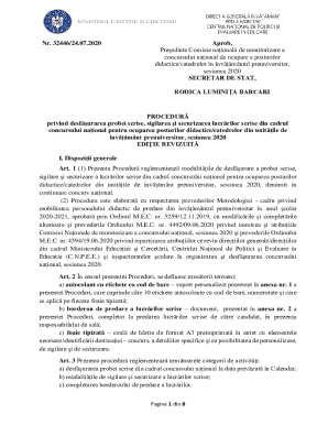 concursului naional de ocupare a posturilor