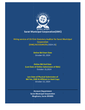 Form for Nomination of Chief Data Officer - Surat City, Gujarat