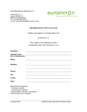 eurammon membership application