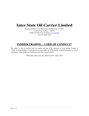 INTER STATE OIL CARRIER LIMITED - isocl