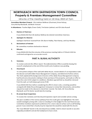 Property &amp; Premises Management Committee