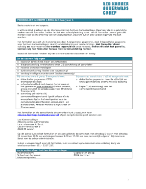 Downloads &amp; formulieren - Leo Kannercollege