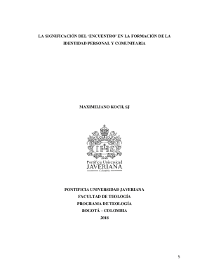 La significacin del 'encuentro' en la formacin de la identidad ...
