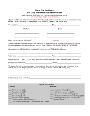 Black Fox Pet Resort