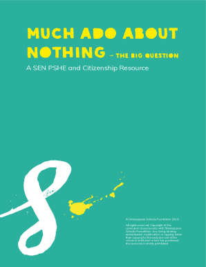 Sen Scheme of Work - Much Ado About Nothing