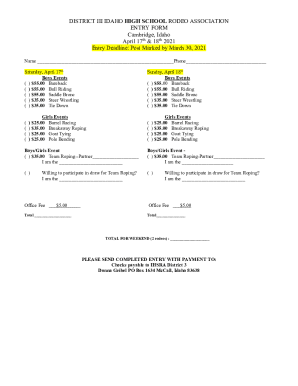 DISTRICT III IDAHO HIGH SCHOOL RODEO ASSOCIATION