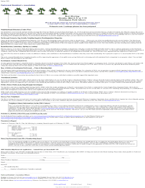 Parkwood Resident's Association Newsletter