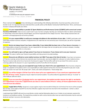 Patient Financial Policy