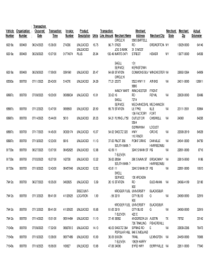 Units Line Amount Merchant Name