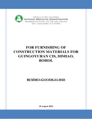 FOR FURNISHING OF CONSTRUCTION MATERIALS FOR ...