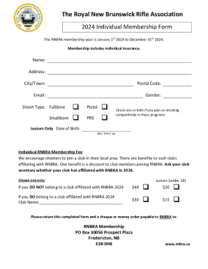 2024 Individual Membership Form