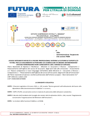 Sito sezione PNRR AVVISO INTEGRATO RIVOLTO A FIGURE ...