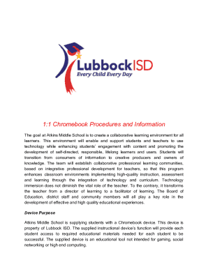 Atkins Middle School Chromebook Handbook