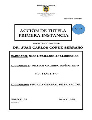 ACCIN DE TUTELA PRIMERA INSTANCIA
