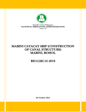 Mabini Cayacay SRIP (Construction of Canal Structure), ...