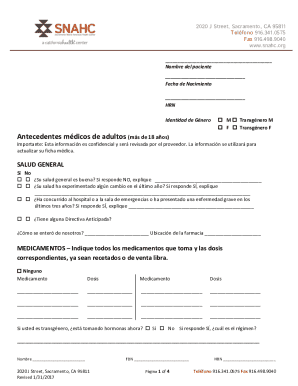 Antecedentes mdicos de adultos (ms de 18 aos)