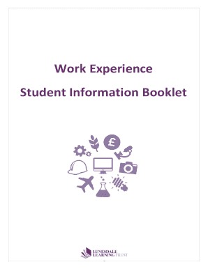 Work Experience Student Information Booklet