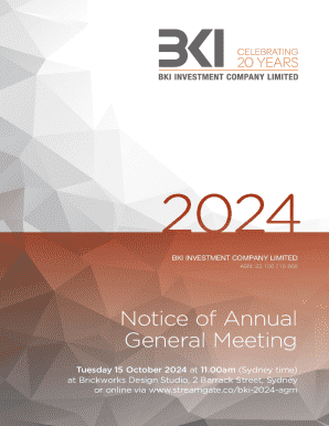 Notice of Annual General Meeting 2024