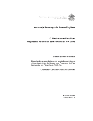 Nastassja Saramago de Araujo Pugliese O Abstrato e o Emprico: