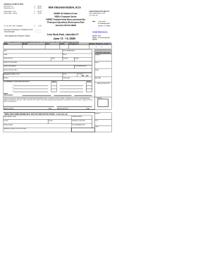 SUPPLEMENTAL REGULATIONS - New England Region SCCA