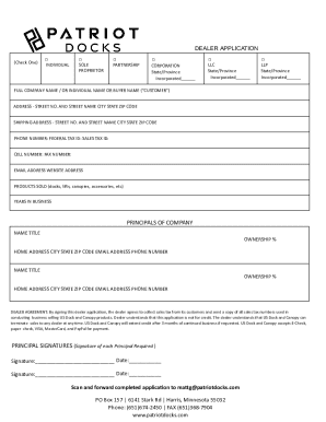 Dealer Application