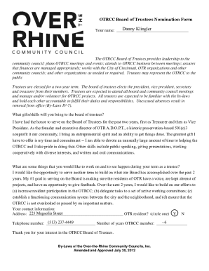 Nominating Process for the Council's Board of Directors