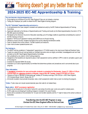 2024-2025 Iec-ne Apprenticeship & Training