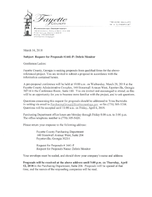 Coffee County Request for Proposal for Debris Monitoring...