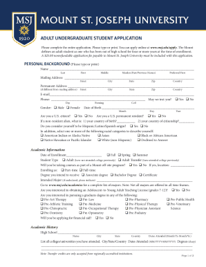 Transfer &amp; Adult Student Enrollment