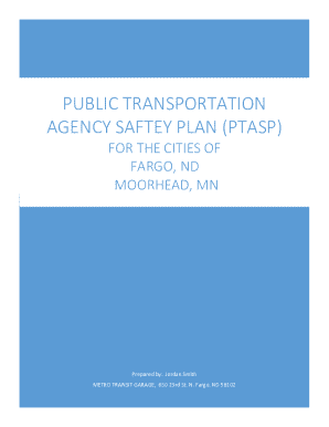 Public Transportation Agency Safety Plan (ptasp)