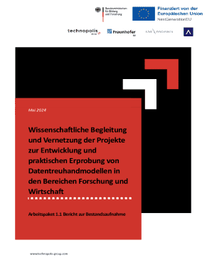 Wissenschaftliche Begleitung und Vernetzung der Projekte zur Entwicklung und praktischen Erprobung von Datentreuhandmodellen in den Bereichen Forschung und Wirtschaft