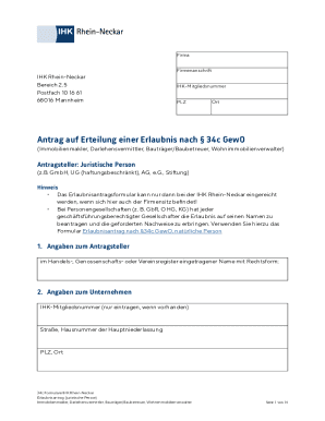 Antragsteller: Juristische Person