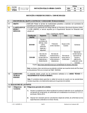 Invitaciones a presentar oferta procesos de mnima cuanta ...