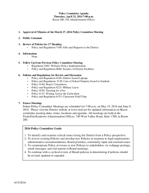 Regulation 5401 Tredyffrin/Easttown ...