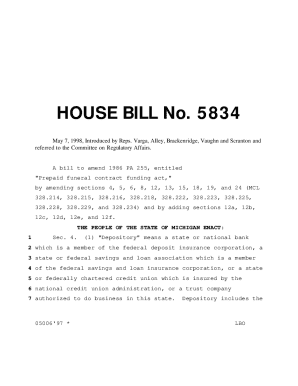 House Bill No. 5834
