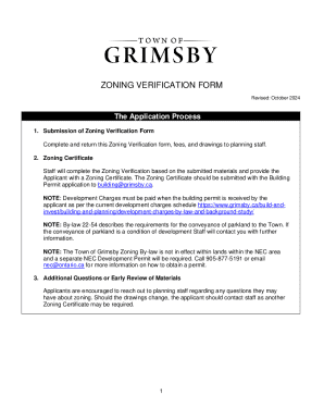 Zoning Verification Form