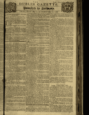 The Dublin Gazette, Number 1643: Saturday, 17 May 1766 to ...