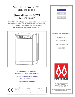 Sunatherm 3023 i - jean-paul guy