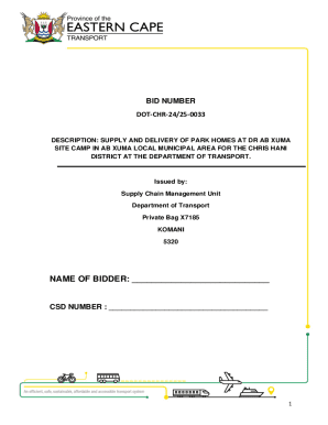 TendersSupply and delivery of park homes at dr ab...