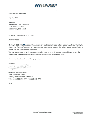 Health Compliance Report