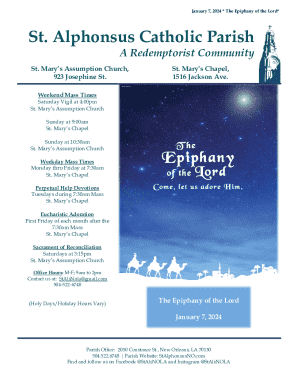 January 7, 2024 The Epiphany of the Lord - St. Helena's