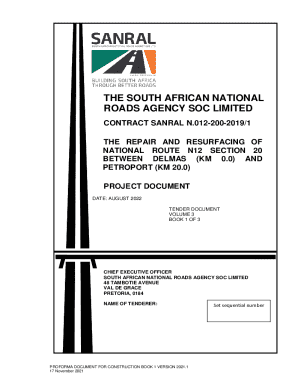 Sanral N.012-200-2019/1 Tender Document